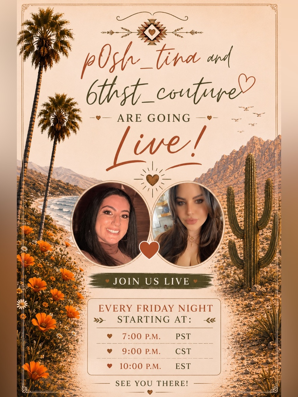 ✨posh_tina & 6thst_couture Are Going LIVE✨